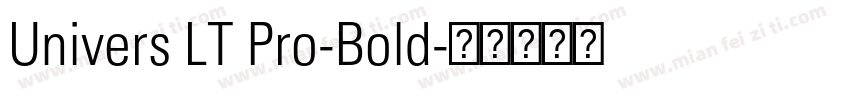 Univers LT Pro-Bold字体转换